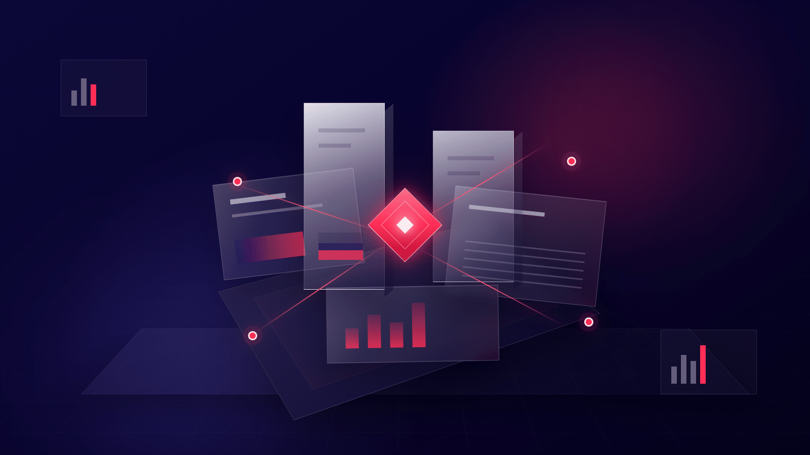Abstract connected ecommerce platform architecture with data and integration layers